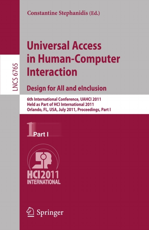 Cover image for book Universal Access in Human-Computer Interaction. Design for All and eInclusion