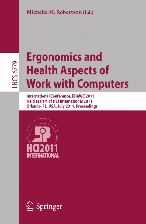 Cover image for book Ergonomics and Health Aspects of Work with Computers