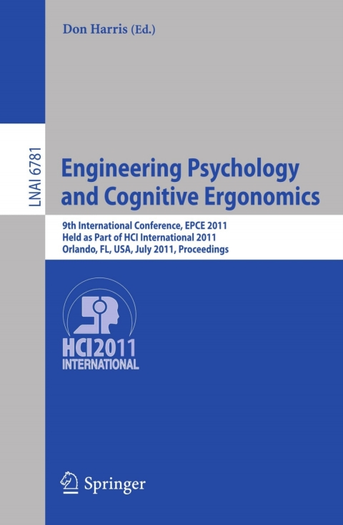 Cover image for book Engineering Psychology and Cognitive Ergonomics