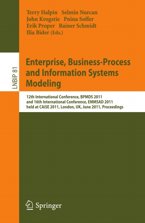 Enterprise, Business-Process and Information Systems Modeling 