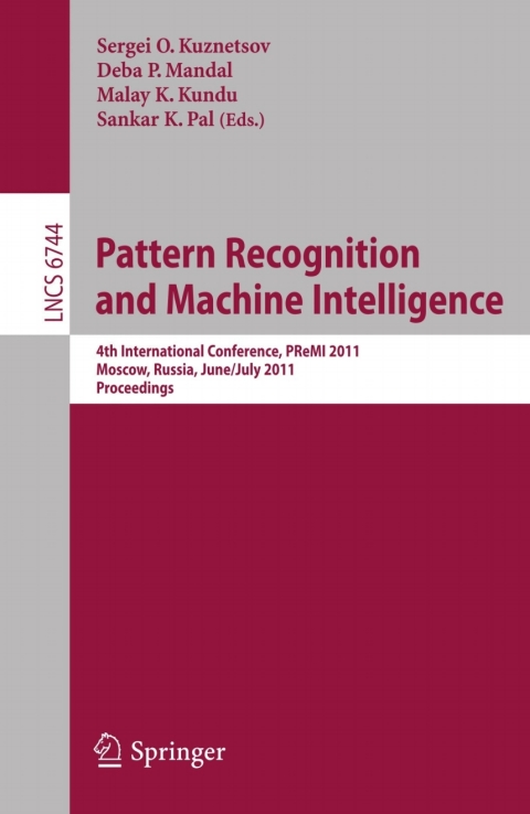 Pattern Recognition and Machine Intelligence 