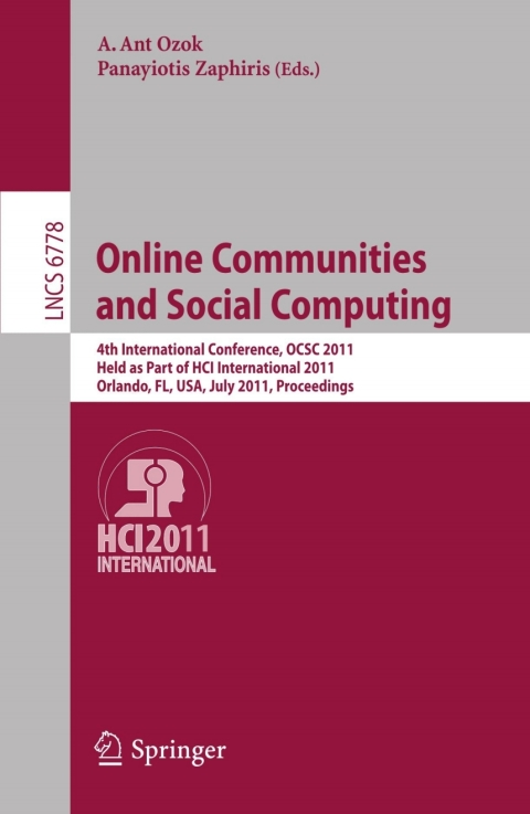 Cover image for book Online Communities and Social Computing