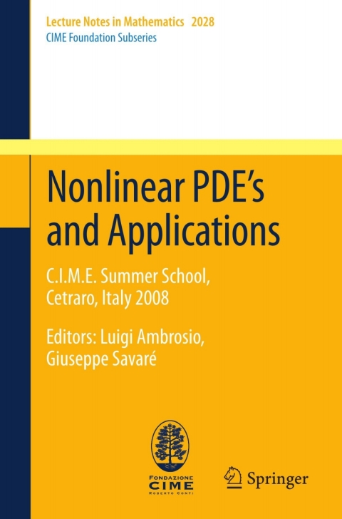 Cover image for book Nonlinear PDE’s and Applications
