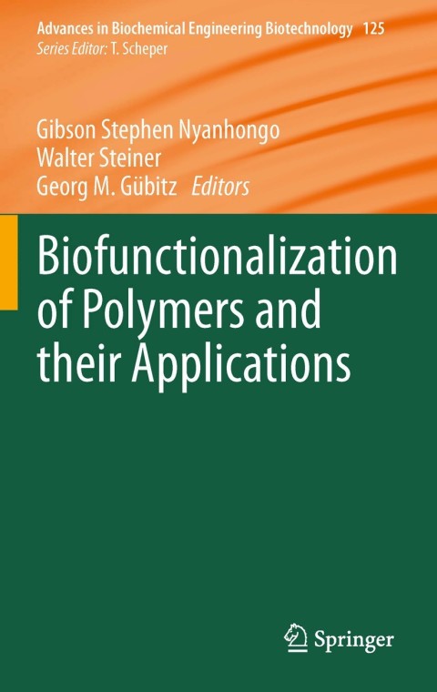 Cover image for book Biofunctionalization of Polymers and their Applications