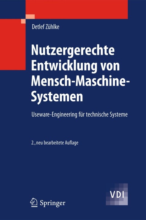 Cover image for book Nutzergerechte Entwicklung von Mensch-Maschine-Systemen