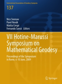 صورة الغلاف: VII Hotine-Marussi Symposium on Mathematical Geodesy 9783642220777