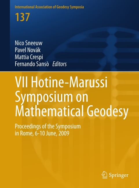 Cover image for book VII Hotine-Marussi Symposium on Mathematical Geodesy
