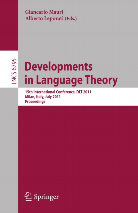 Cover image for book Development in Language Theory
