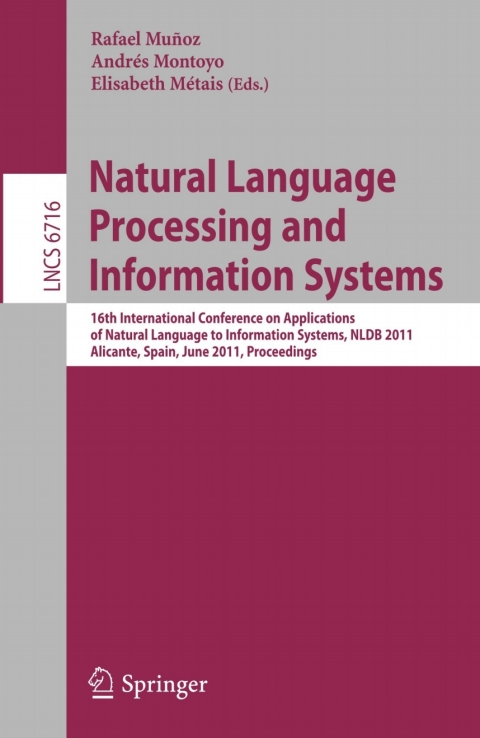 Cover image for book Natural Language Processing  and Information Systems