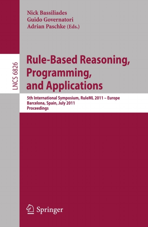 Cover image for book Rule-Based Reasoning, Programming, and Applications