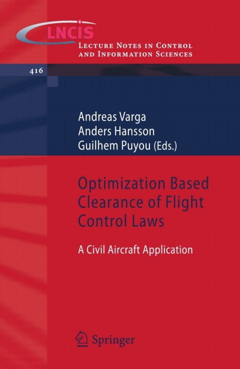 Cover image for book Optimization Based Clearance of Flight Control Laws
