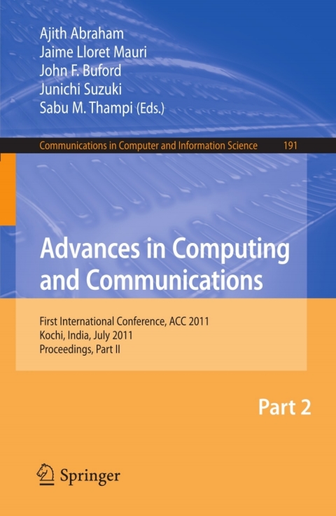 Advances in Computing and Communications, Part II 