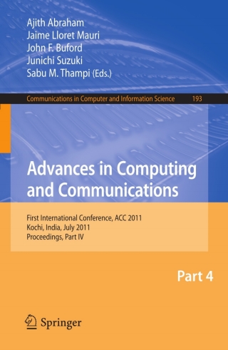 Advances in Computing and Communications, Part IV