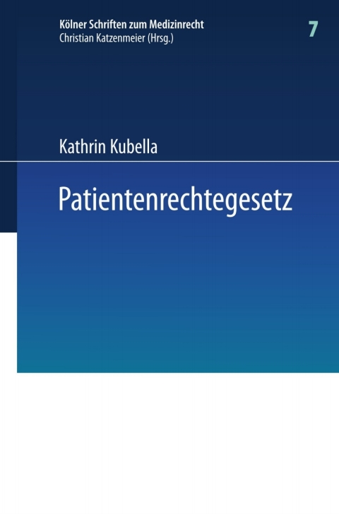 Cover image for book Patientenrechtegesetz
