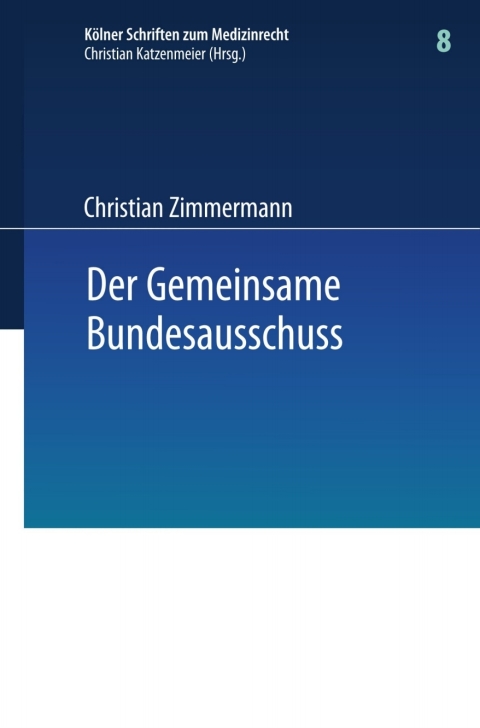 Cover image for book Der Gemeinsame Bundesausschuss
