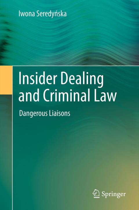 Cover image for book Insider Dealing and Criminal Law