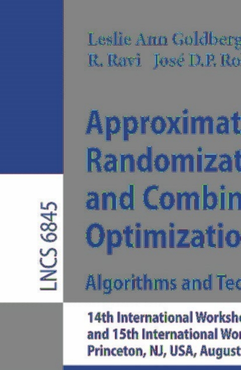 Cover image for book Approximation, Randomization, and Combinatorial Optimization. Algorithms and Techniques