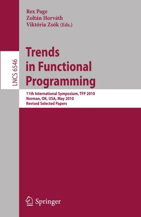 Cover image for book Trends in Functional Programming