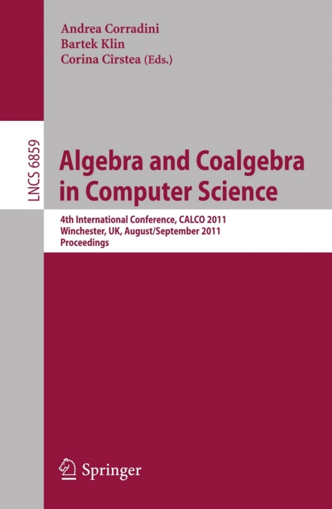 Cover image for book Algebra and Coalgebra in Computer Science