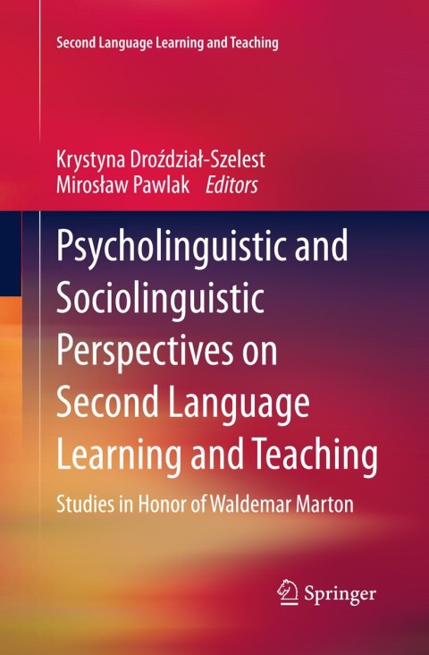 Cover image for book Psycholinguistic and Sociolinguistic Perspectives on Second Language Learning and Teaching