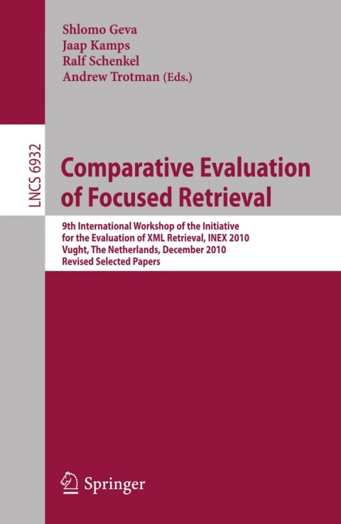 Cover image for book Comparative Evaluation of Focused Retrieval