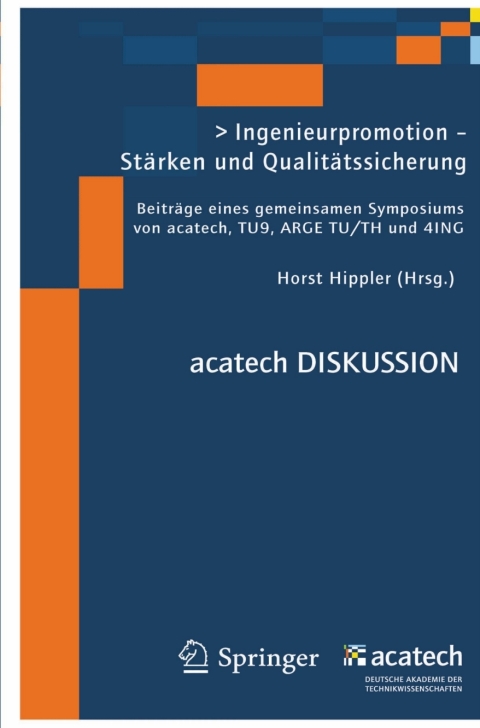 Cover image for book Ingenieurpromotion - Stärken und Qualitätssicherung