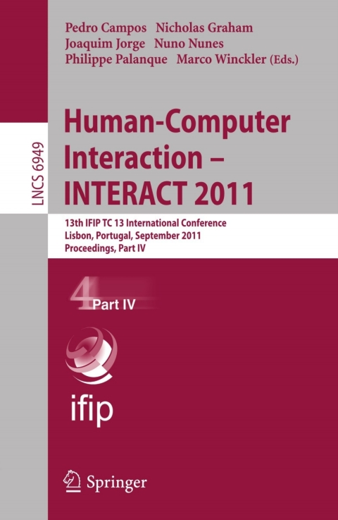 Cover image for book Human-Computer Interaction -- INTERACT 2011