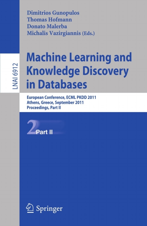 Cover image for book Machine Learning and Knowledge Discovery in Databases, Part II