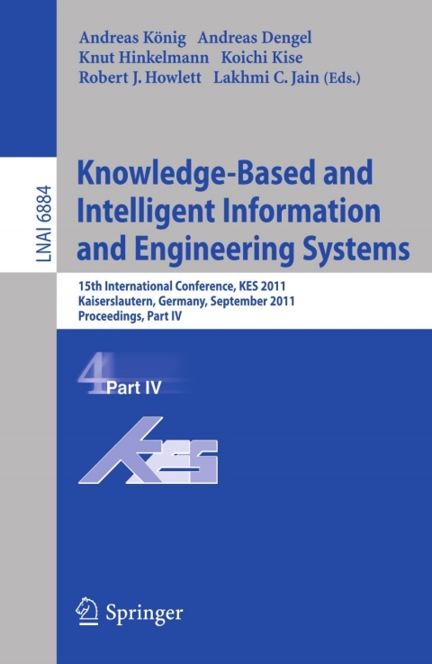 Cover image for book Knowledge-Based and Intelligent Information and Engineering Systems, Part IV