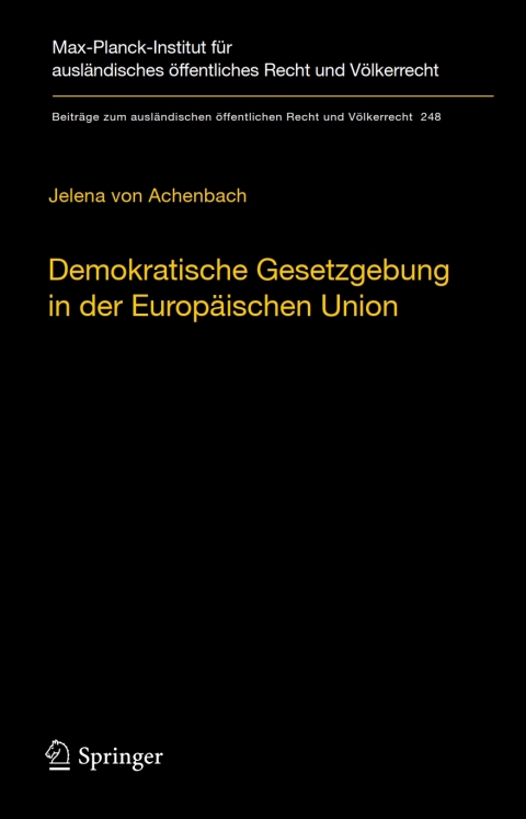 Cover image for book Demokratische Gesetzgebung in der Europäischen Union