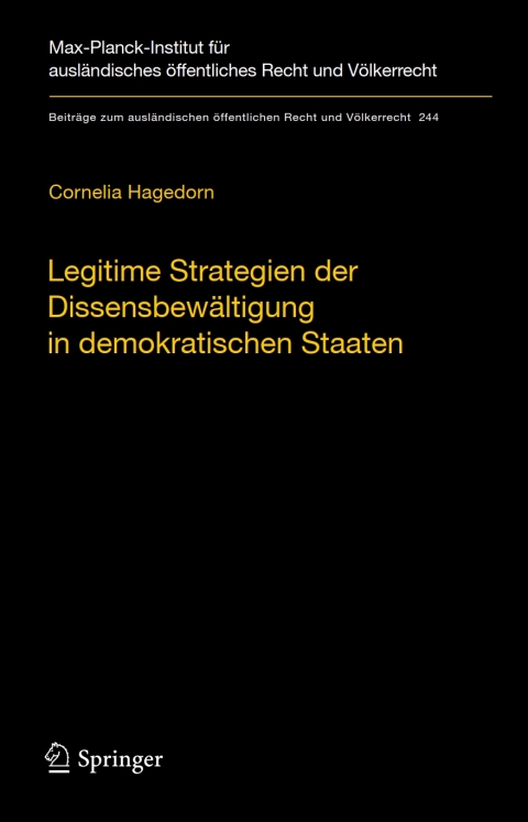 Cover image for book Legitime Strategien der Dissensbewältigung in demokratischen Staaten