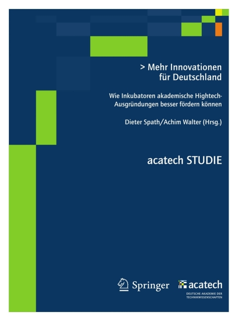 Cover image for book Mehr Innovationen für Deutschland
