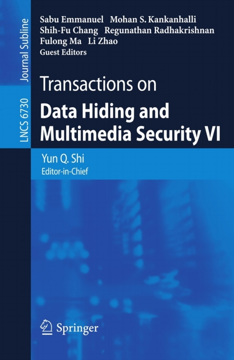 Cover image for book Transactions on Data Hiding and Multimedia Security VI