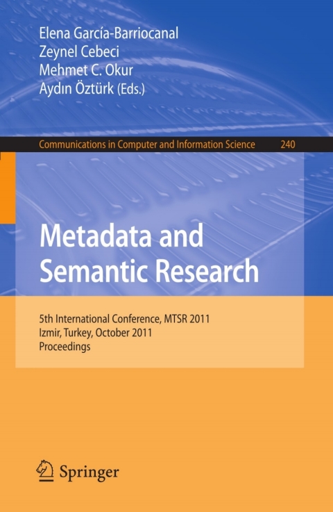 Cover image for book Metadata and Semantic Research