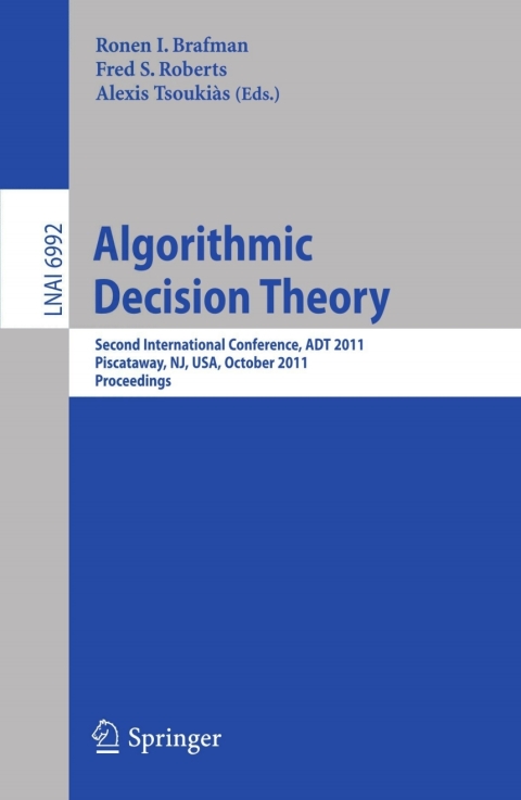 Algorithmic Decision Theory 