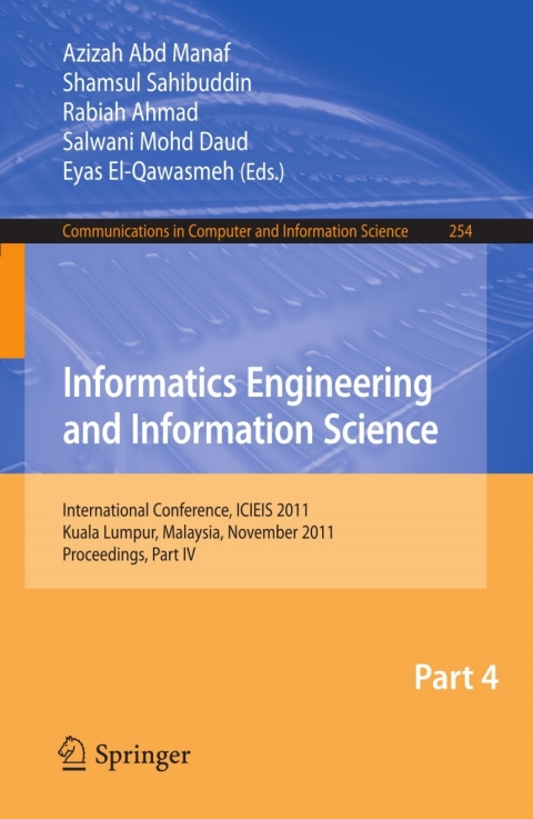 Cover image for book Informatics Engineering and Information Science, Part IV