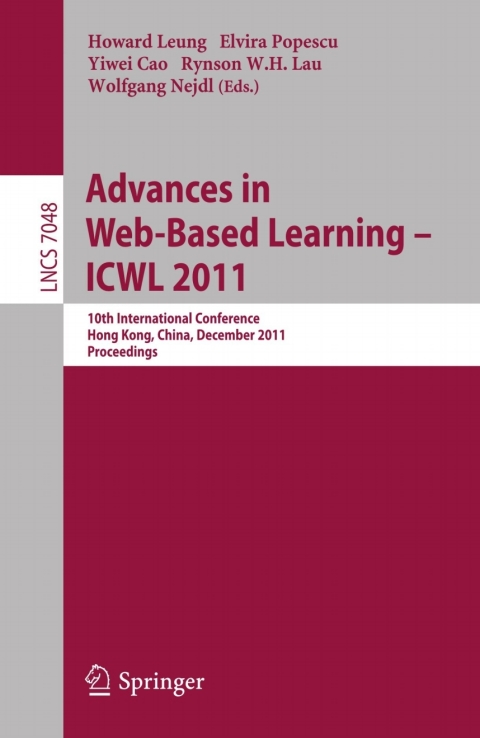 Cover image for book Advances in Web-based Learning - ICWL 2011