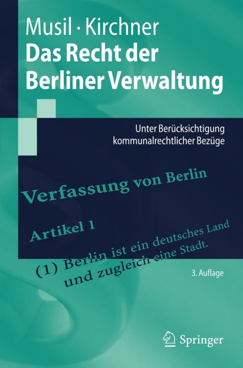 Cover image for book Das Recht der Berliner Verwaltung