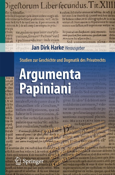 Cover image for book Argumenta Papiniani