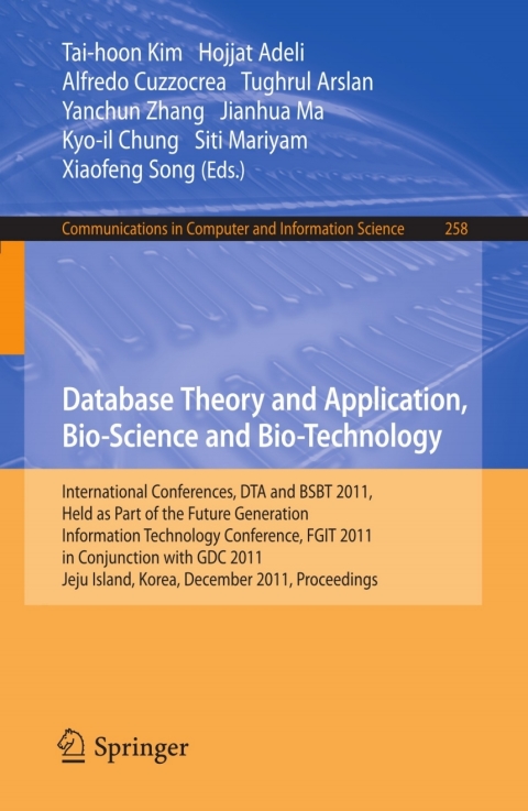 Cover image for book Database Theory and Application, Bio-Science and Bio-Technology