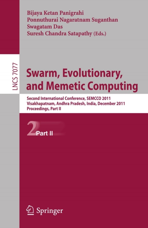 Cover image for book Swarm, Evolutionary, and Memetic Computing, Part II