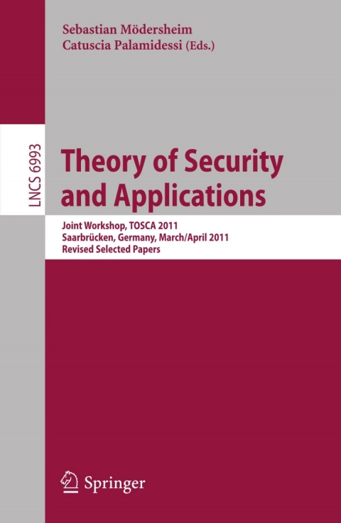 Cover image for book Theory of Security and Applications