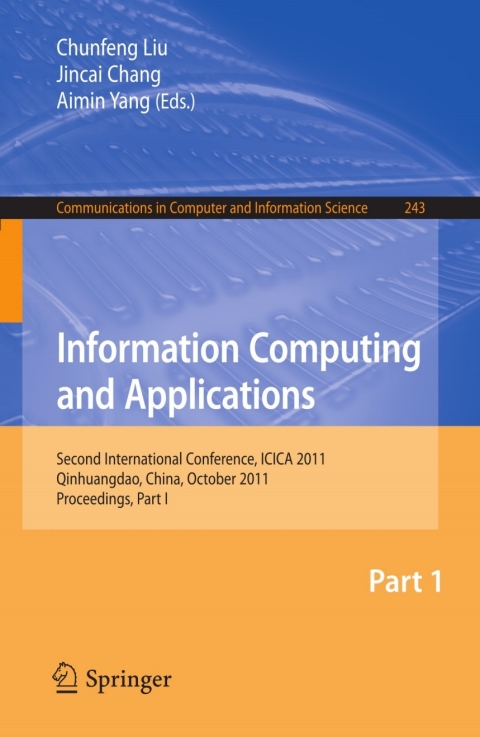 Information Computing and Applications 