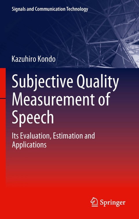 Cover image for book Subjective Quality Measurement of Speech