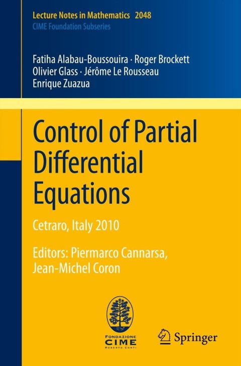 Cover image for book Control of Partial Differential Equations