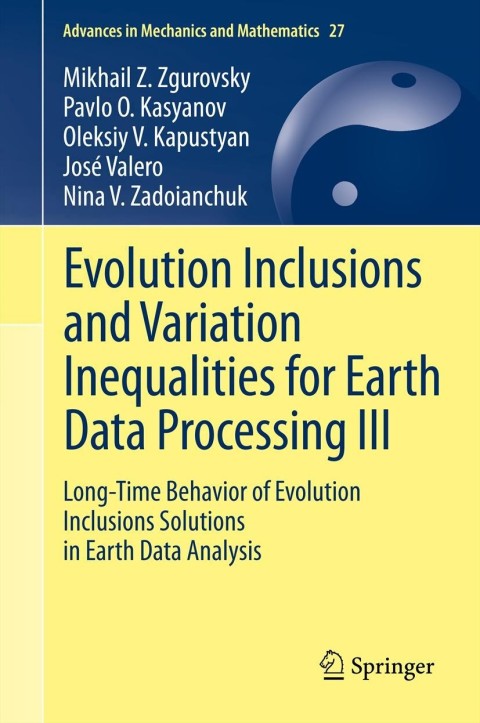 Cover image for book Evolution Inclusions and Variation Inequalities for Earth Data Processing III