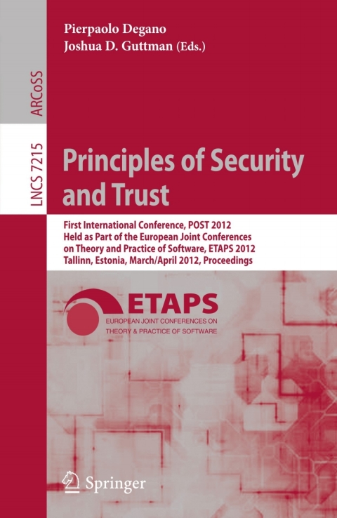 Cover image for book Principles of Security and Trust