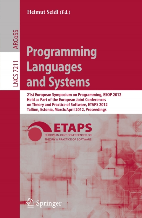 Cover image for book Programming Languages and Systems
