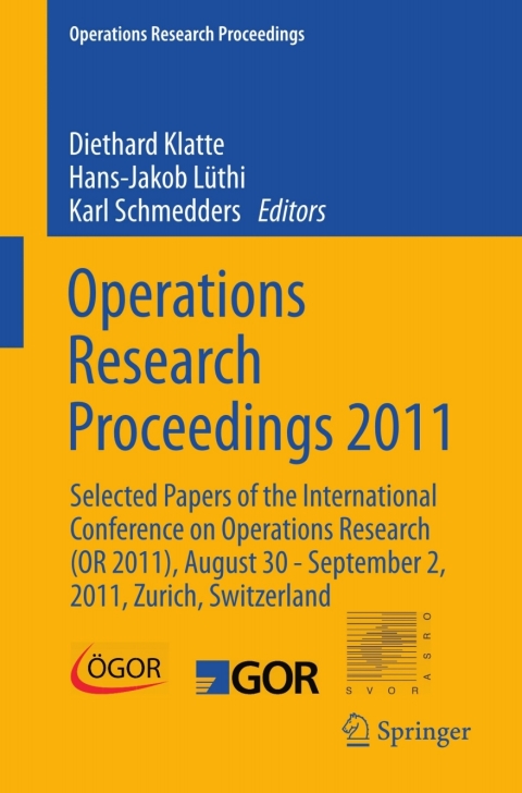 Cover image for book Operations Research Proceedings 2011
