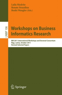 Cover image: Workshops on Business Informatics Research 1st edition 9783642292309
